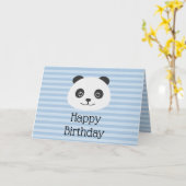 ハッピーバースデーベア カード (黄色い花)