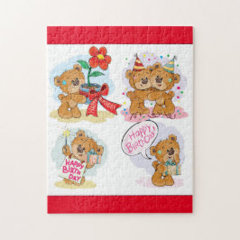 ハッピーバースデーベア ジグソーパズル