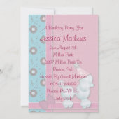 ハッピーバースデーベイビーパーティー招待状 招待状 (裏面)