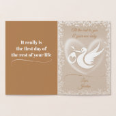 ハッピーバースデーベイビーフォイルカード 箔カード (内部)