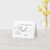 ハッピーバースデーベイブが恋人の夫に カード (黄色い花)
