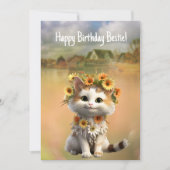 ハッピーバースデーベスティーキュートボゴキャット カード (正面)