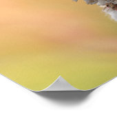 ハッピーバースデーベスティーキュートボホーキャット ポスター (角)