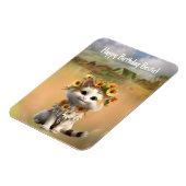 ハッピーバースデーベスティーキュートボホーキャット マグネット (左側)