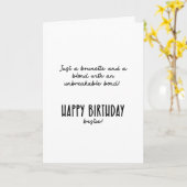 ハッピーバースデーベスティー!...おもしろい カード (黄色い花)