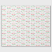 ハッピーバースデーベビーイエスクリスチャンクリスマス ラッピングペーパー (フラット)