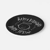 ハッピーバースデーベビーイエス – クリスマスシャルボード ペーパープレート (アングル)