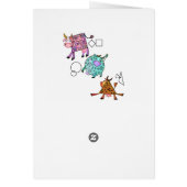 ハッピーバースデーベビーカーカラフルド幾何学牛 (裏面)