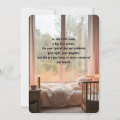 ハッピーバースデーベビーガール – ダウンロード可能カード 招待状 (裏面)