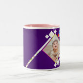 ハッピーバースデーベビーキッズ写真 ツートーンマグカップ (中央)