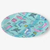 ハッピーバースデーベビーシャークドゥードゥーパーティー ペーパープレート (アングル)