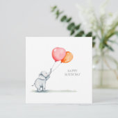 ハッピーバースデーベビーゾウ風船 シーズンカード (スタンド正面)