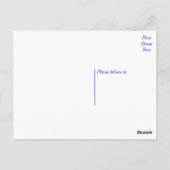 ハッピーバースデーベビーハバニーパピードッグ ポストカード (裏面)