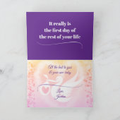 ハッピーバースデーベビー折りグリーティングカード カード (内部)