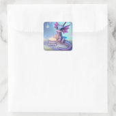 ハッピーバースデーベビー龍 スクエアシール (バッグ)