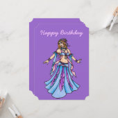 ハッピーバースデーベリーダンサーカード カード (正面/裏面インサイチュ)