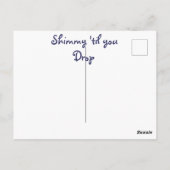 ハッピーバースデーベリーダンサーグリーティングカード ポストカード (裏面)