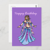 ハッピーバースデーベリーダンサー ポストカード (正面/裏面)