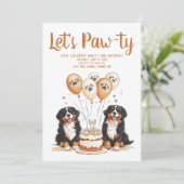 ハッピーバースデーベルネーズマウンテンドッグ 招待状 (スタンド正面)