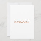 ハッピーバースデーベルネーズマウンテンドッグ 招待状 (裏面)