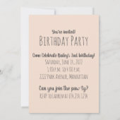 ハッピーバースデーベルネーズマウンテンドッグ 招待状 (裏面)