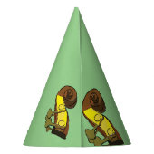 ハッピーバースデーベース楽器紙 パーティーハット (裏面)