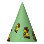 ハッピーバースデーベース楽器紙 パーティーハット (左)