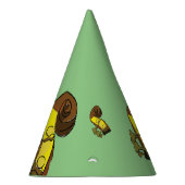 ハッピーバースデーベース楽器紙 パーティーハット (右)