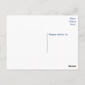 ハッピーバースデーペキンゲズパピードグブルー ポストカード (裏面)