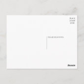 ハッピーバースデーペキンゲズレッドブラウンパピードッグブラック ポストカード (裏面)