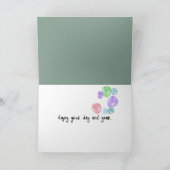 ハッピーバースデーペリカン カード (内部)