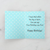 ハッピーバースデーペンギンキッズカード カード (内部)