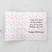 ハッピーバースデーペンギンキッズ1歳 カード (内部)