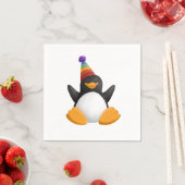 ハッピーバースデーペンギンナプキン スタンダードカクテルナプキン (インサイチュ)
