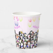 ハッピーバースデーペンギンパーティー紙 紙コップ (右)