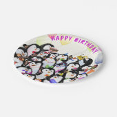 ハッピーバースデーペンギン紙プレート ペーパープレート (アングル)