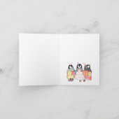 ハッピーバースデーペンギン カード (内部)