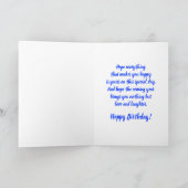 ハッピーバースデーペンブロークウェルシュコーギーズワンちゃん カード (内部)