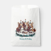 ハッピーバースデーペンブロークウェルシュコーギードッグ フェイバーバッグ (正面)