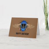 ハッピーバースデーホッケーゴアリーマスクのグリーティングカード カード (正面)