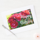 ハッピーバースデーホットココアバラ#3-2シール 長方形シール (封筒)