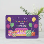 ハッピーバースデーホリデーカード シーズンカード (スタンド正面)