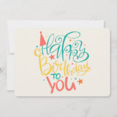  ハッピーバースデーホリデーカード シーズンカード (正面)