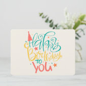  ハッピーバースデーホリデーカード シーズンカード (スタンド正面)