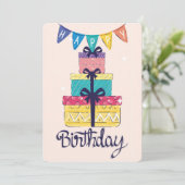 ハッピーバースデーホリデーカード シーズンカード (スタンド正面)