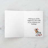 ハッピーバースデーホリー・カウー！ カード (内部)