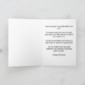 ハッピーバースデーホワイトオーキッド カード (内部)