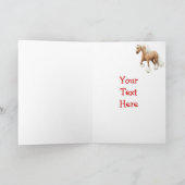 ハッピーバースデーホースカスタマイズ可能カード カード (内部)