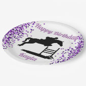ハッピーバースデーホースハンタージャンパーエクストリアン ペーパープレート (アングル)