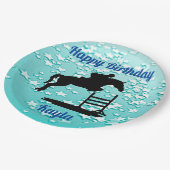 ハッピーバースデーホースハンタージャンパーエクストリアン ペーパープレート (アングル)